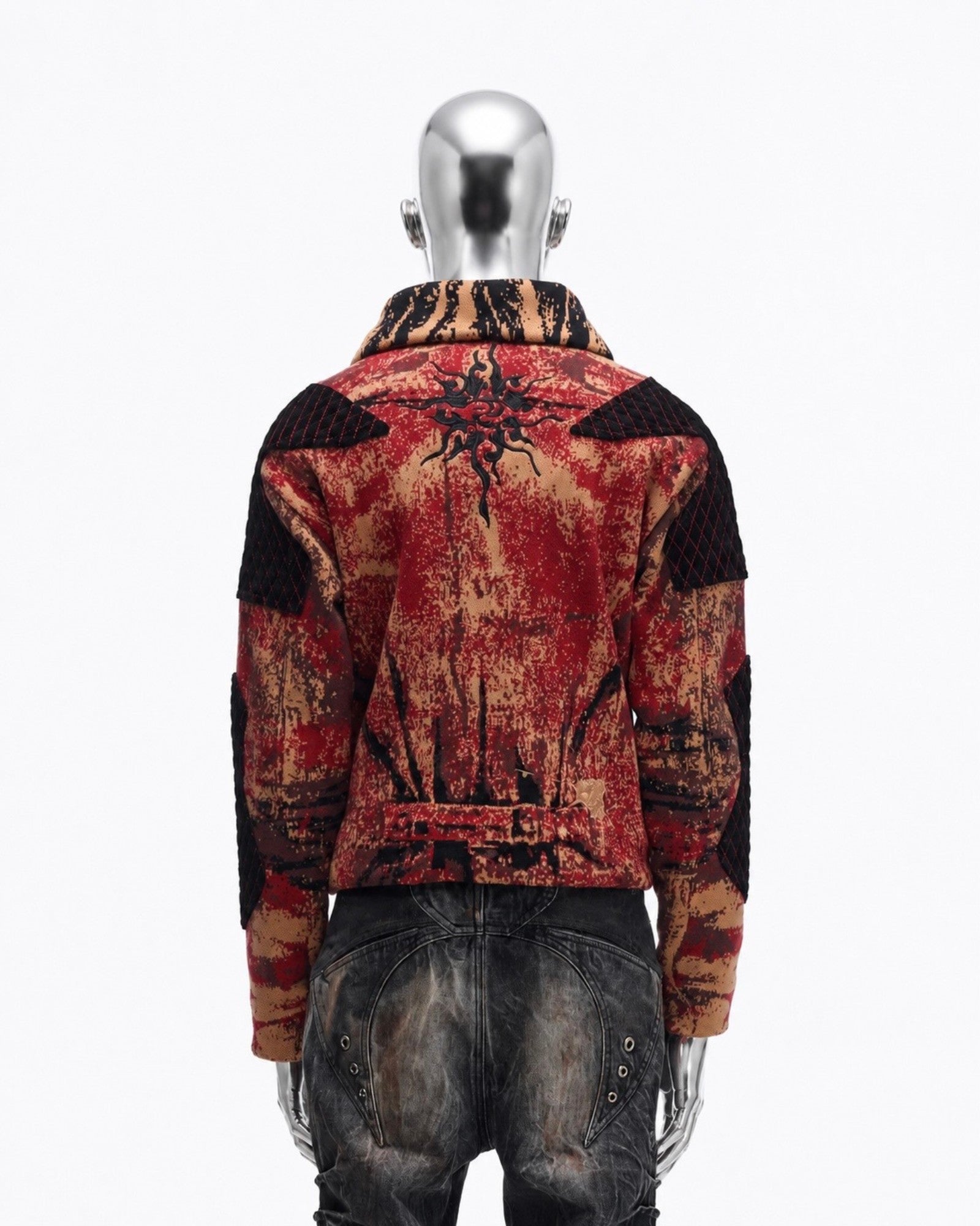 Patchwork Knit Jacket