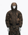 Dark Brown Insulated Hooded Jacket