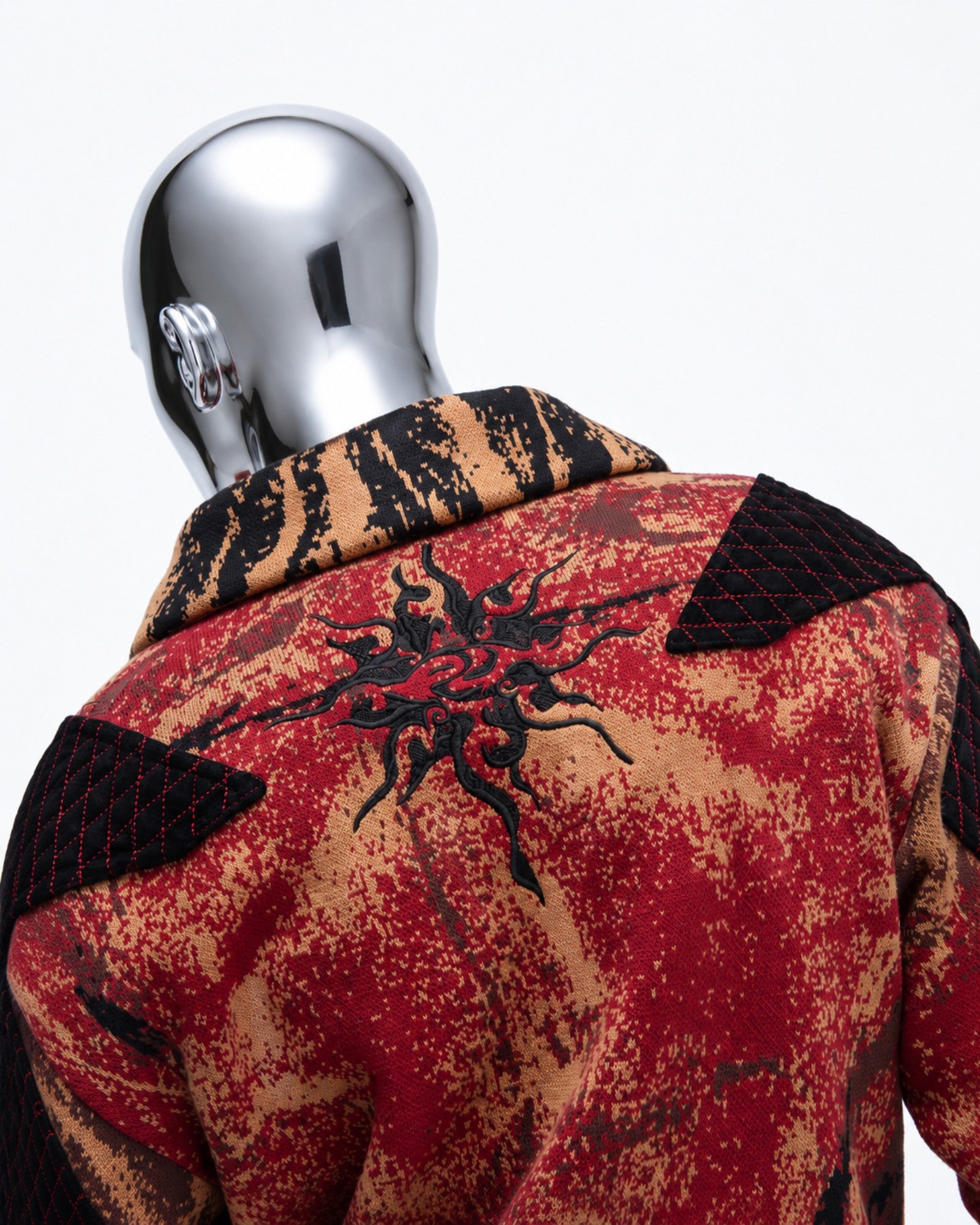 Patchwork Knit Jacket