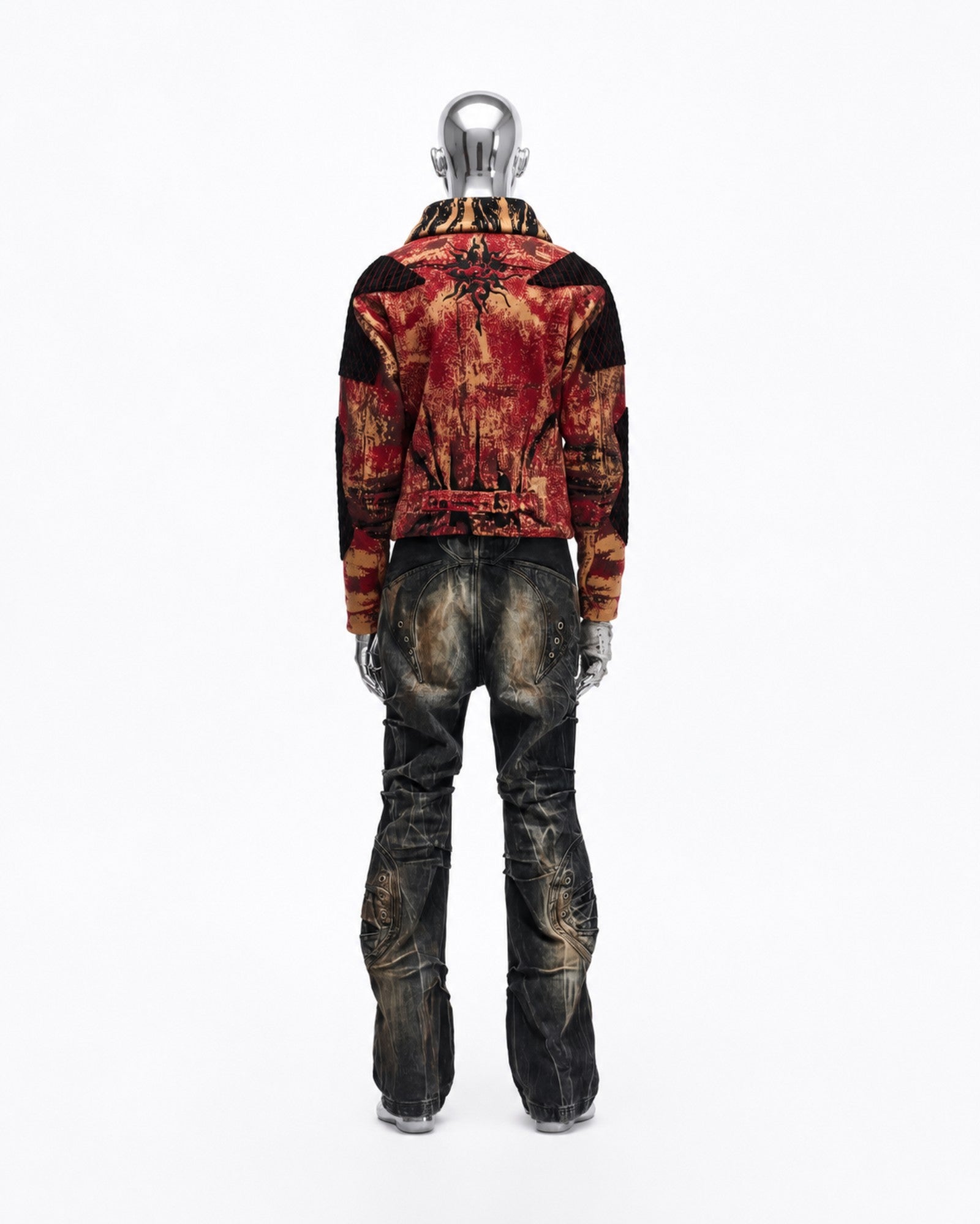 Patchwork Knit Jacket