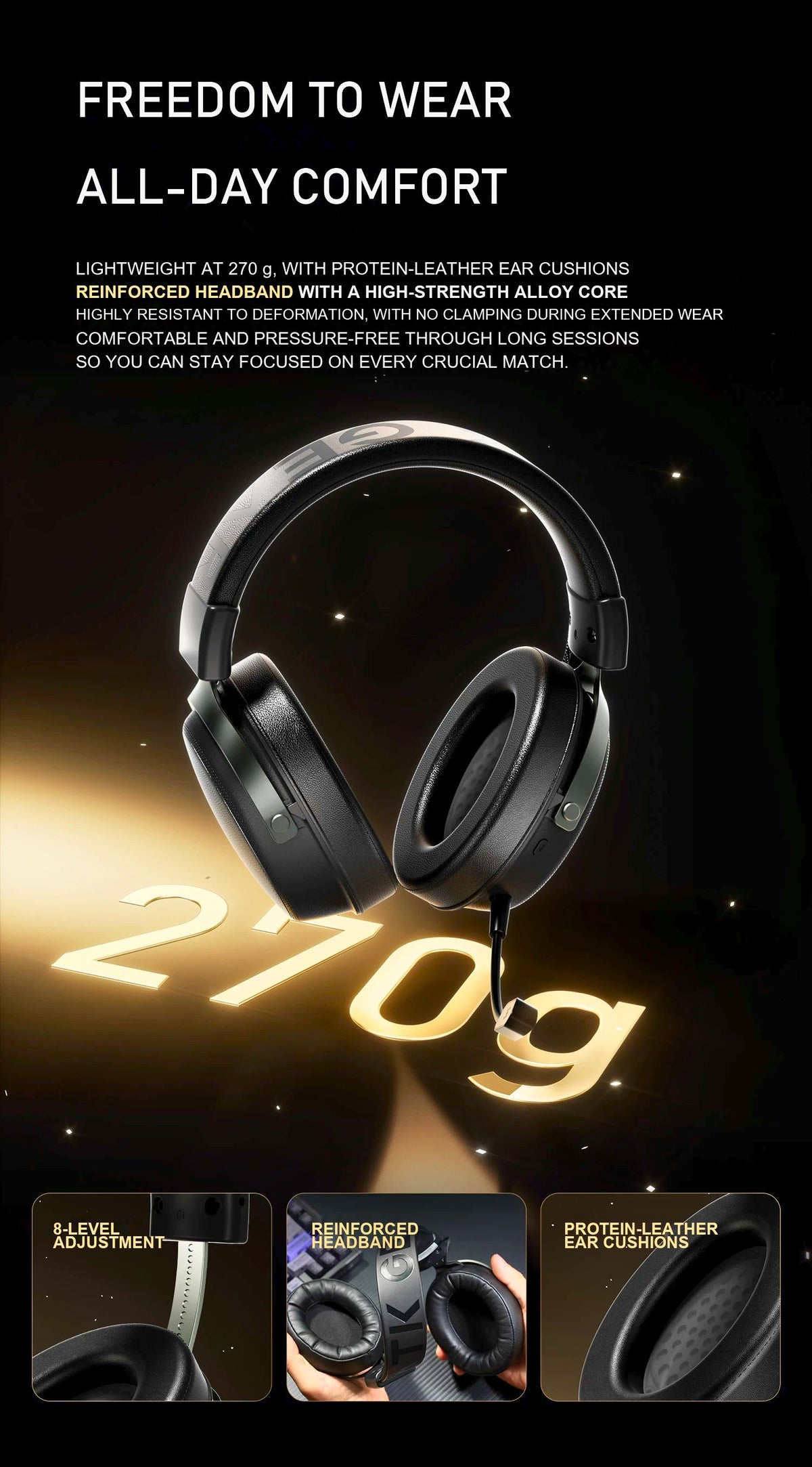 ATK Neptune N9 eSports Gaming Wireless Headset product information image