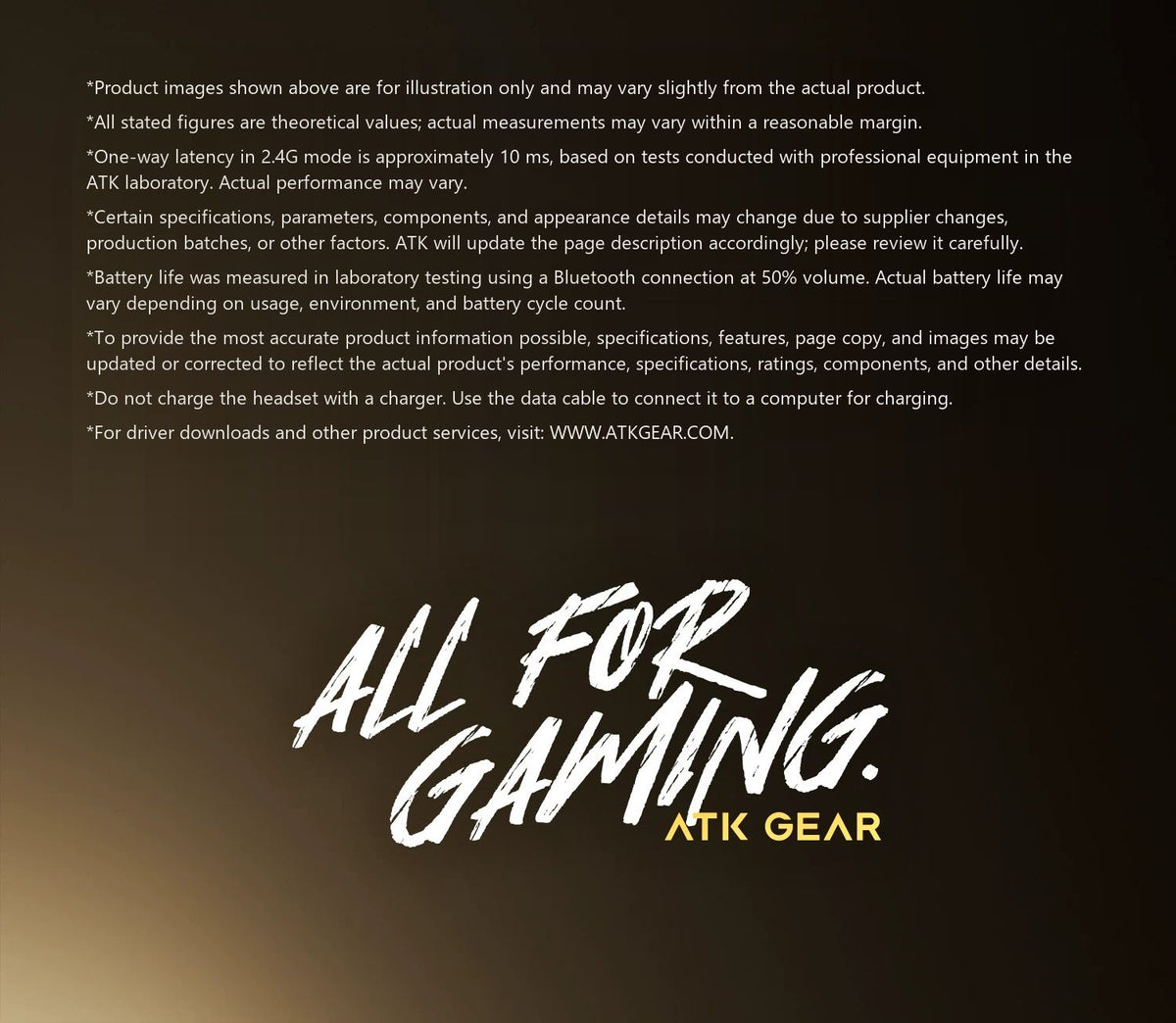 ATK Neptune N9 eSports Gaming Wireless Headset product information image