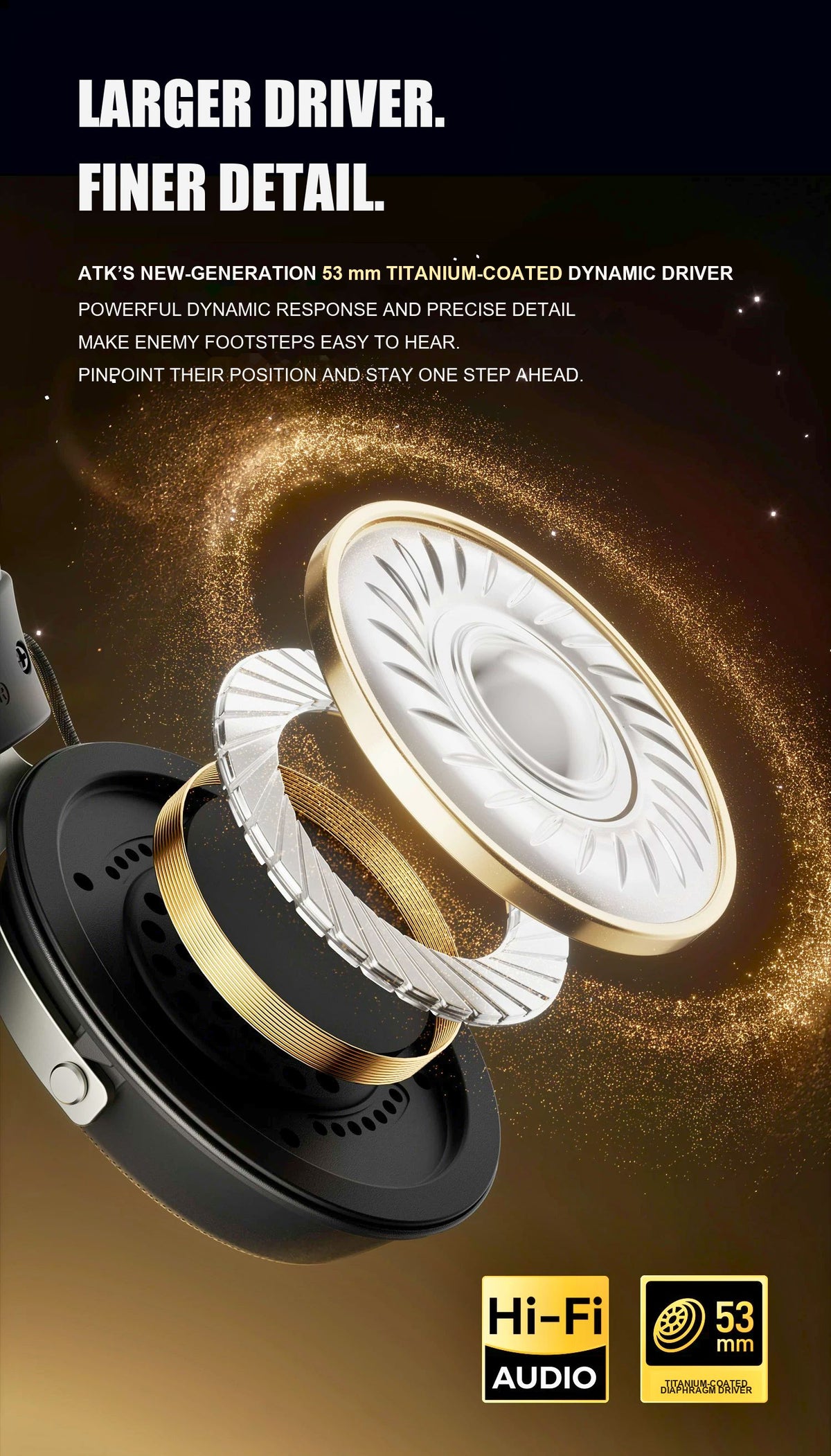 ATK Neptune N9 eSports Gaming Wireless Headset product information image