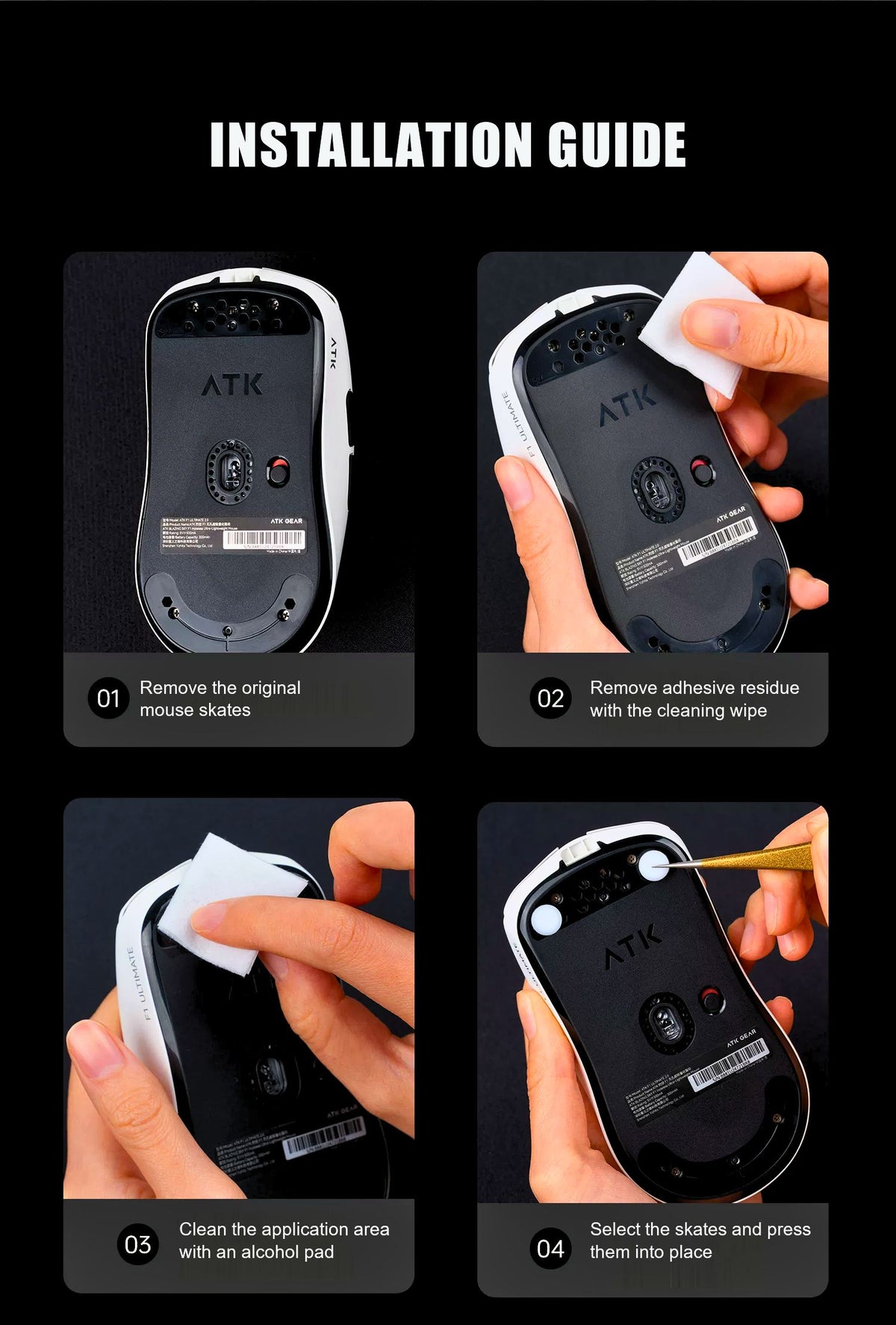 ATK Crystal Jade Mouse Skates product information image