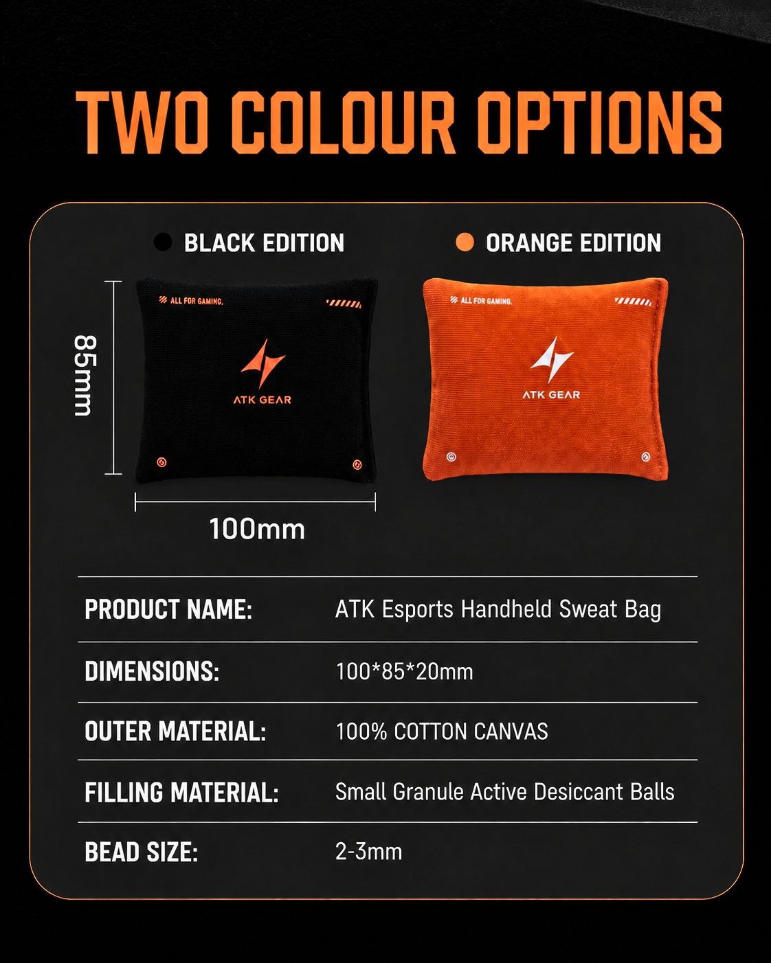 ATK Esports Handheld Sweat Bag product information image