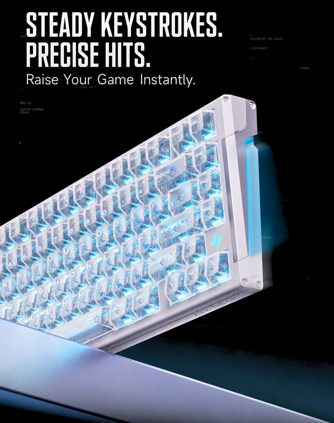 ATK RS7 V2 Aluminum Hall Effect Keyboard product information image