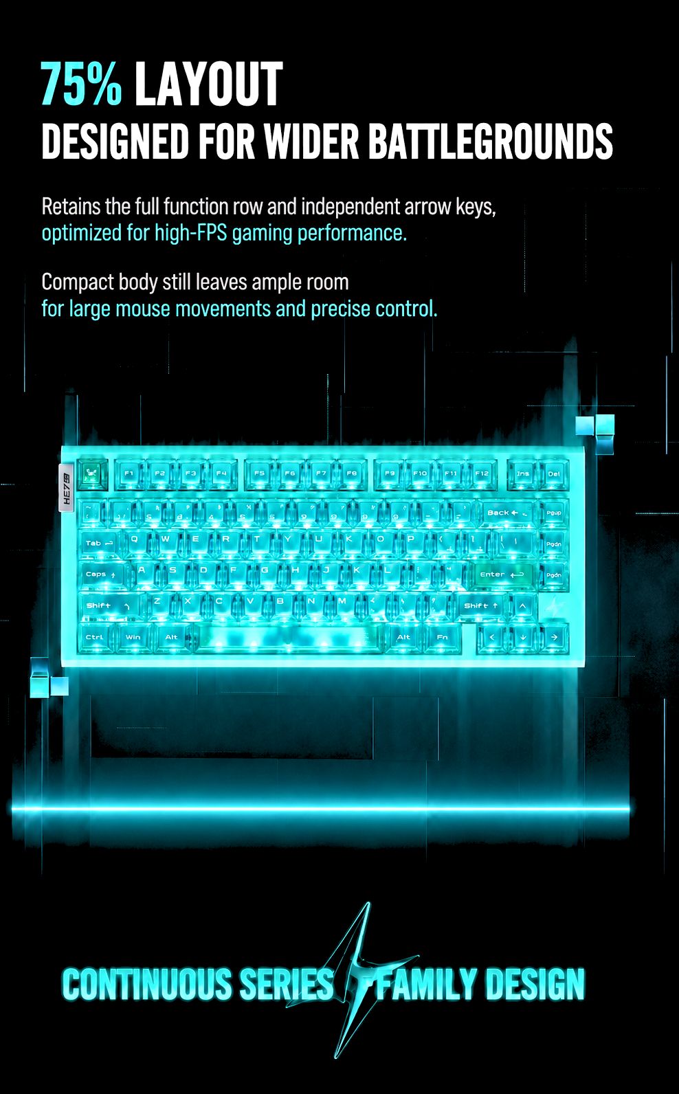 ATK RS7 Air Esports Hall Effect Keyboard product information image