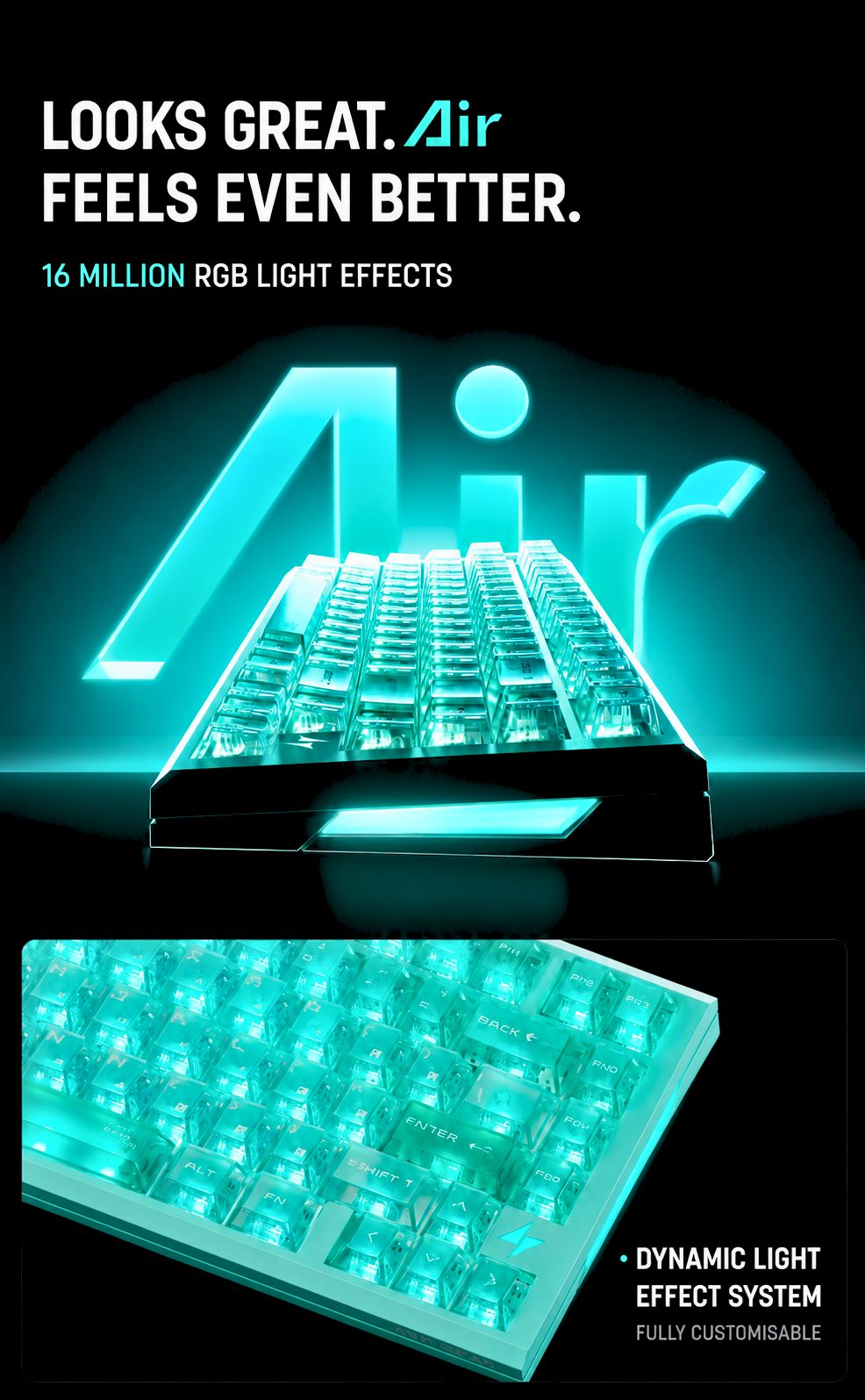 ATK RS7 Air Esports Hall Effect Keyboard product information image
