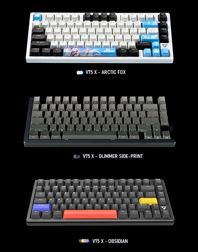 ATK VXE V75X/K Wireless Semi-Aluminum Mechanical Gaming Keyboard product information image