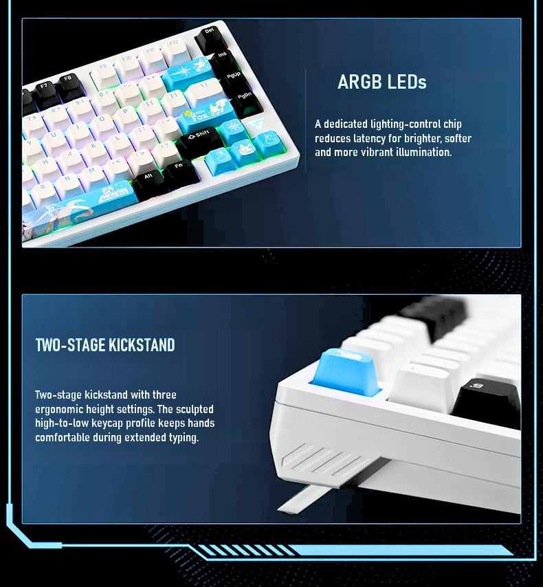 ATK VXE V75X/K Wireless Semi-Aluminum Mechanical Gaming Keyboard product information image