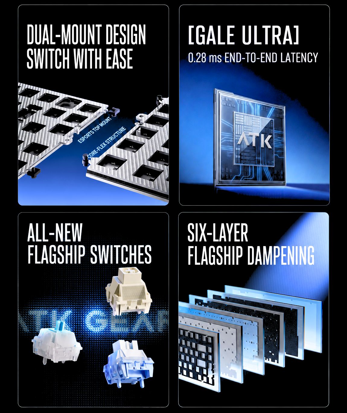 ATK RS7 V2 Aluminum Hall Effect Keyboard product information image
