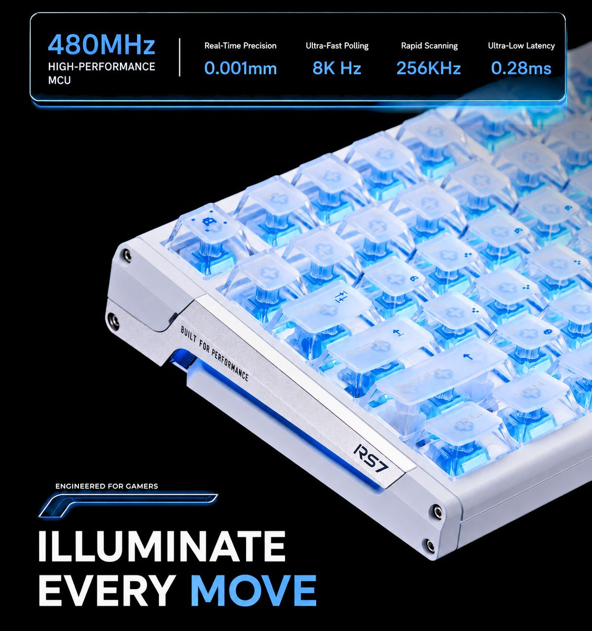 ATK RS7 V2 Aluminum Hall Effect Keyboard product information image