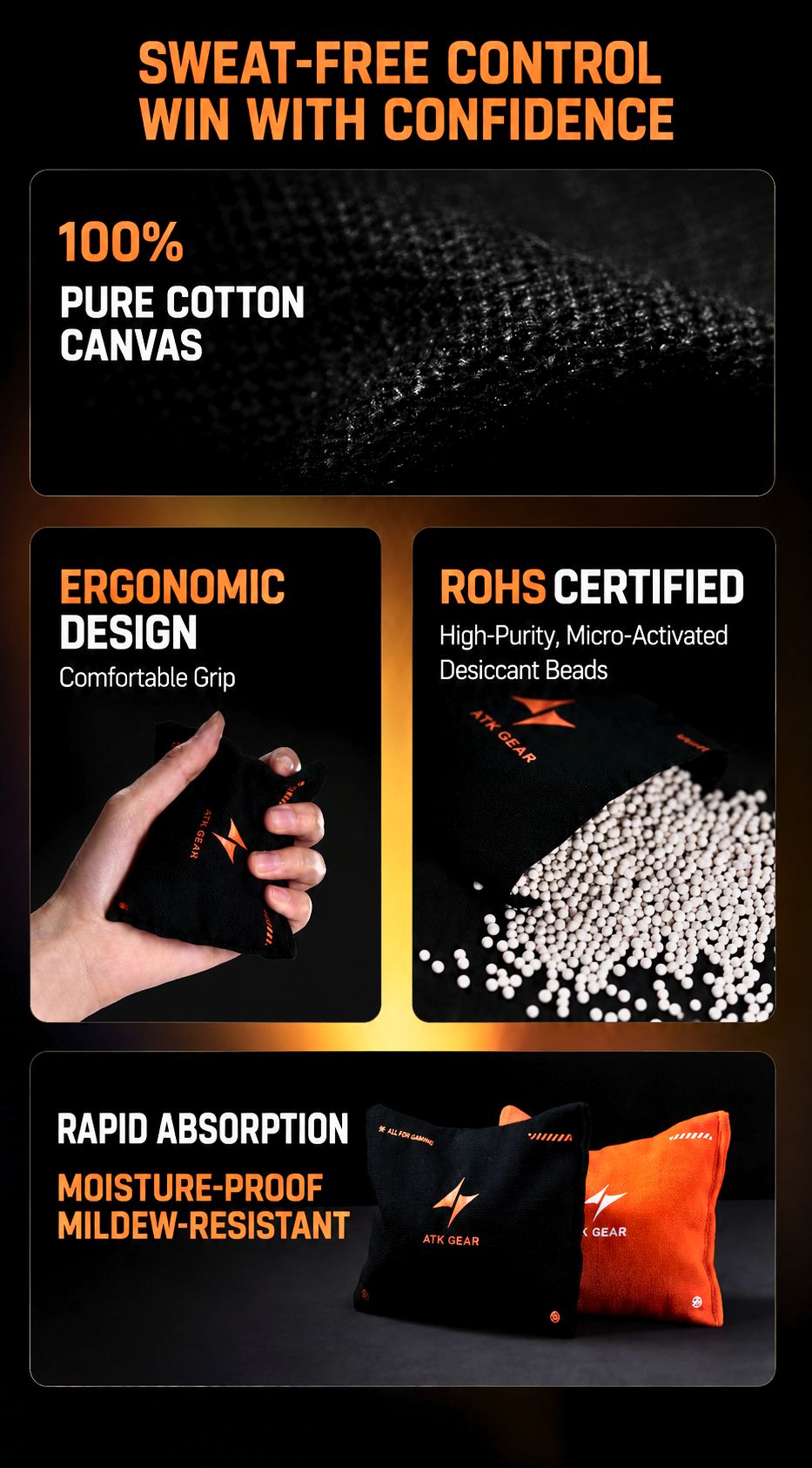 ATK Esports Handheld Sweat Bag product information image
